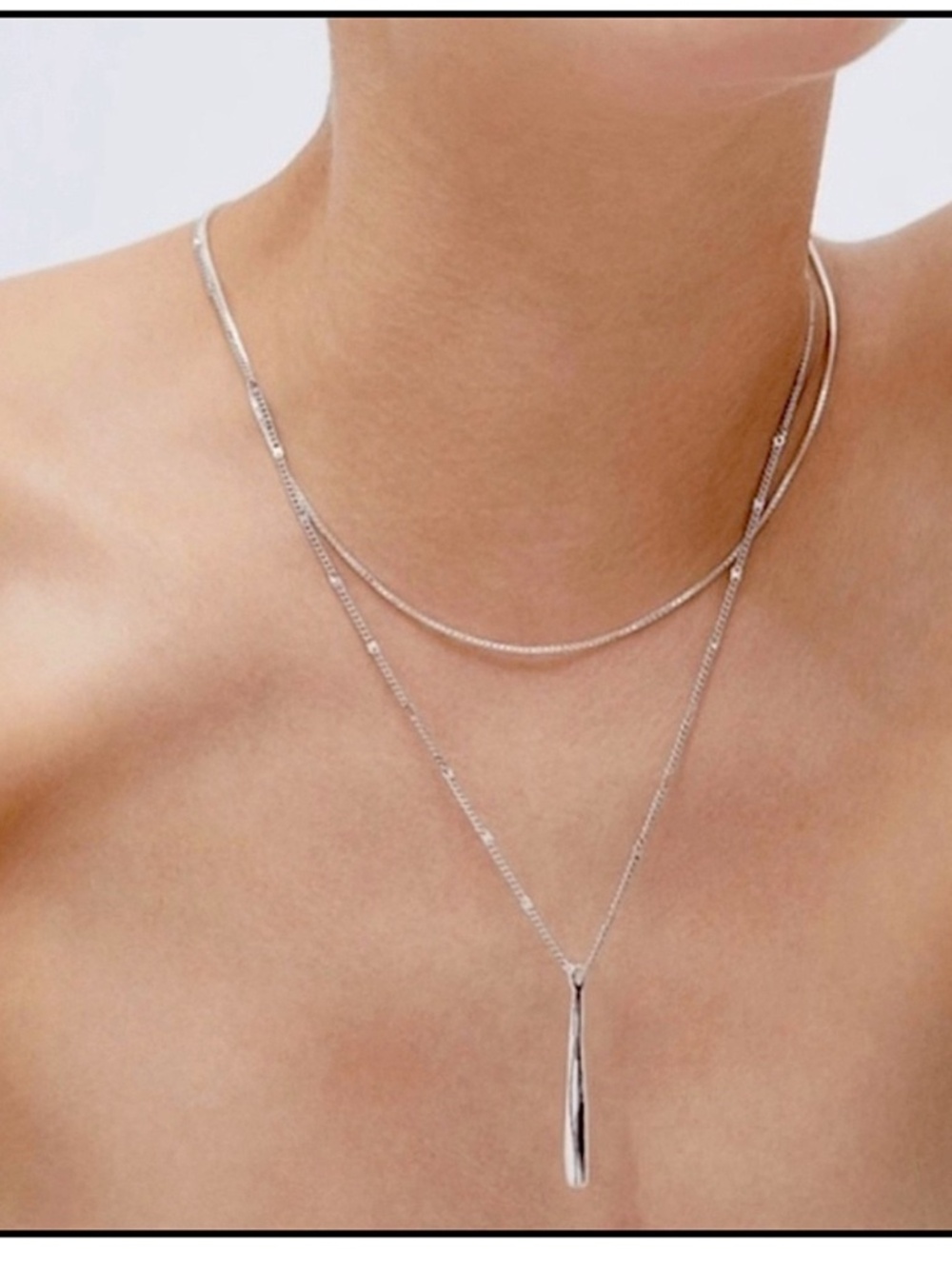Jenny Bird Silver Leanne Pendant Necklace - NWT